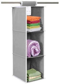 Cloth Organizer - Hanging 3 Shelves Wardrobe Organizer