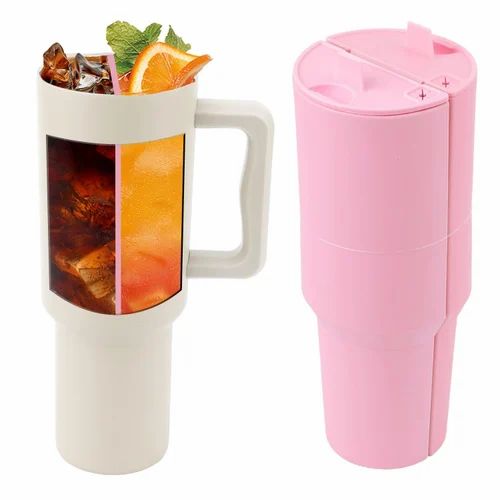 2 in 1  DRINK  SEPERATOR TUMBLER DRINK DIVIDER